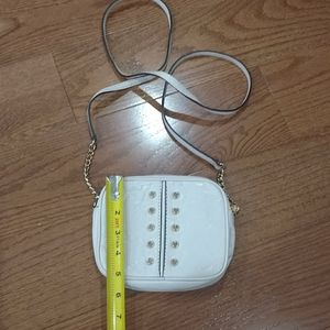 Michael Kors cream genuine leather crossbody